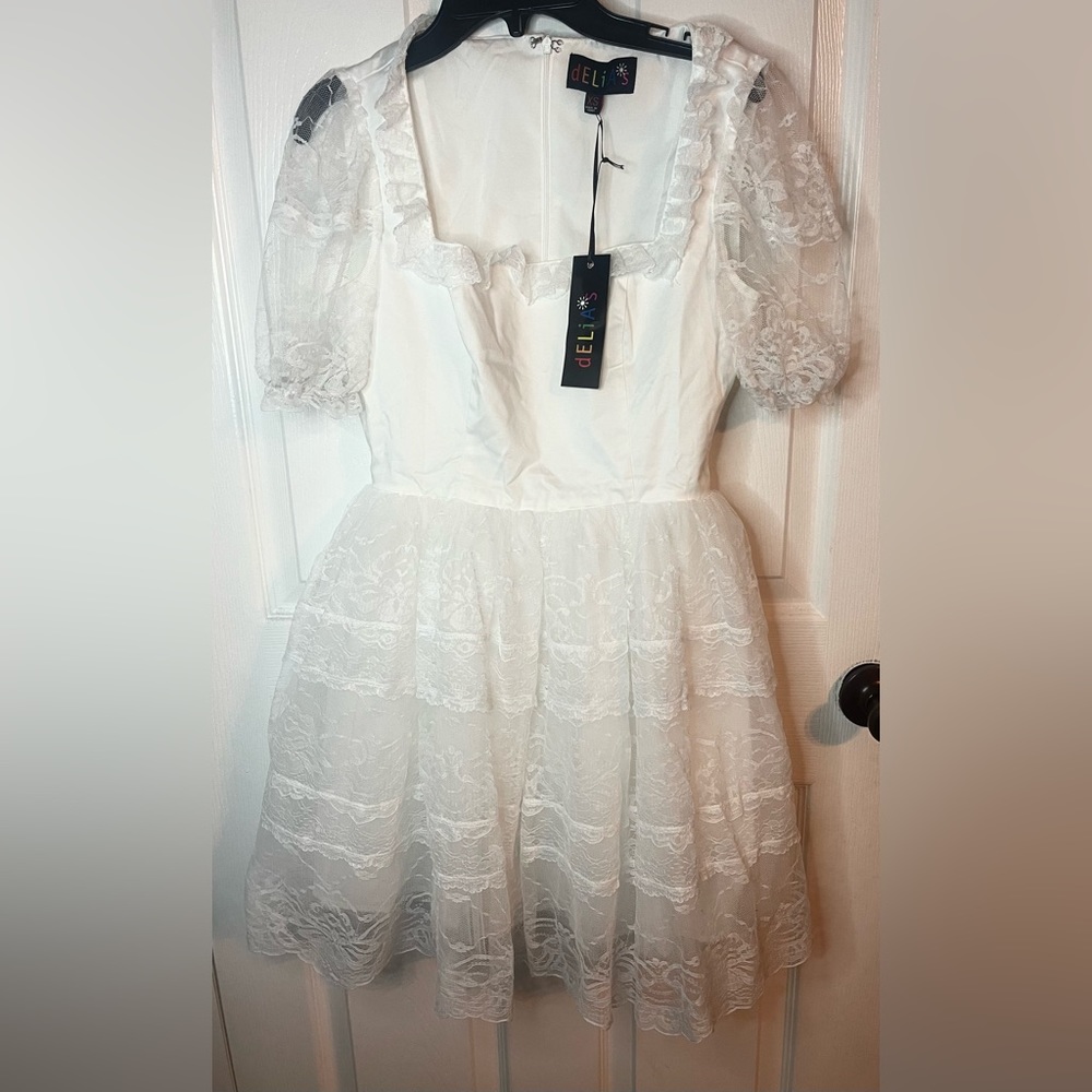 Sold Out - dELIA’s Divine Apparition White Baby Doll Dress - Size S - Dolls Kill